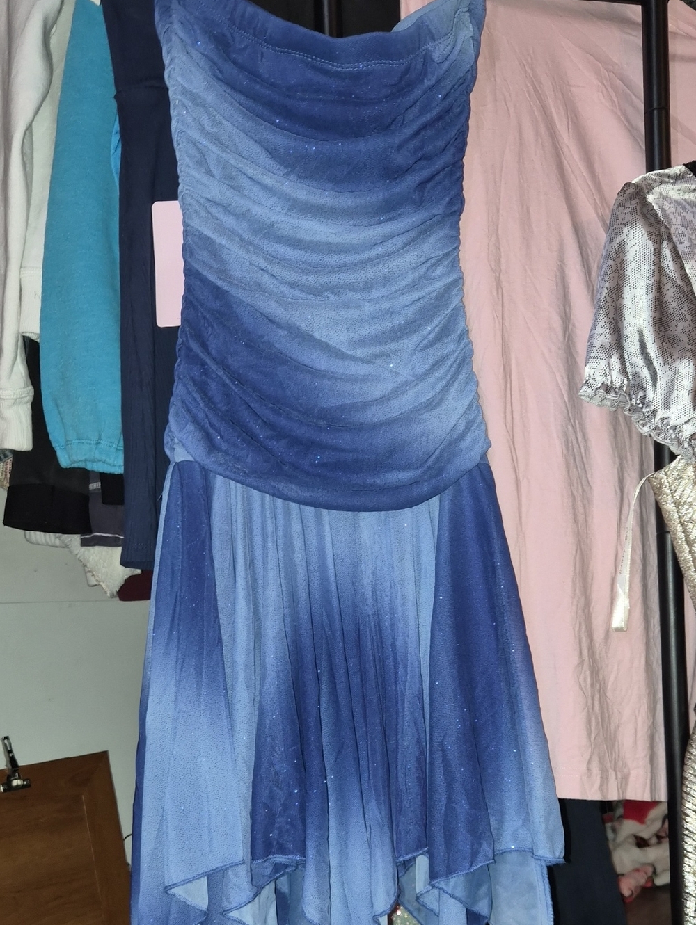 Sparkly Blue Y2k Dress Size 2